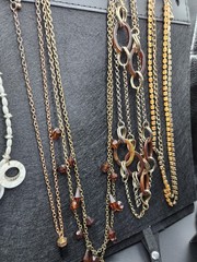 Estate Lot Vintage Contemporary Jewelry Necklaces Bracelet Earrings Rings 34 Pcs
