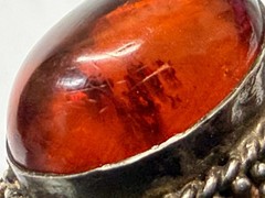 Vintage 925 Sterling Silver Baltic Amber Ring – Size 5.25