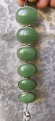 RARE Elegant Nephritis stone Vintage Jewelry Bracelet