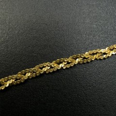 Vintage 14K Gold Filled 18 Inch N/C Braided Serpentine Necklace, 2.3 Grams
