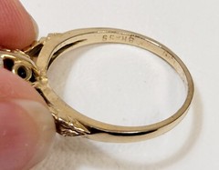 5 Vintage Brass Wedding Rings Salesman Samples No Stones Size 5.5 To 6.5