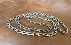 Vtg Heavy 925 Sterling Silver Curb Link Chain 6mm Wide Necklace 30”in/ 59.50 Gr