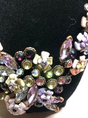 Joan Rivers XXV Classics Collection Necklace Earring Set Enamel Rhinestones