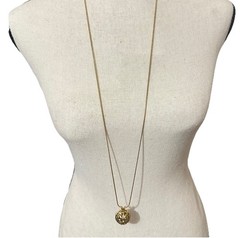 VTG D’ORLAN 1960s GOLD PLATED NECKLACE 36″IN XL Estate Sale Signed Ball Orb Read