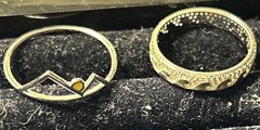 Pura Vida | Sunrise Ring Sz 9 , Live Free Ring Size 8