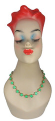 J Crew Georgian Riviere Necklace Anna Wintour Collar Chrysoprase Green Collet