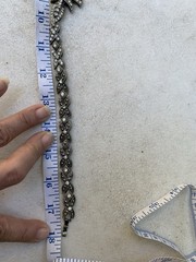 Vintage 1990s Chunky Retro Rhinestone Necklace From Sparkle City