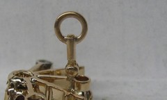 VICTORIAN ANTIQUE 14K ROSE GOLD OLD EUROPEAN CUT 1.00 CT. GARNET PENDANT