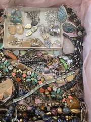 Beautiful Lot Of Estate Jewelry, Turquise, Teal & Green Many Signed