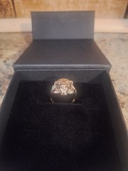 10K Solid Gold Lion Head Ring Size 13.5