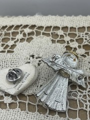 Vtg New Unused Name Ruth Pin with Forget Me Not Earthy Endeavours Brooch 1980s