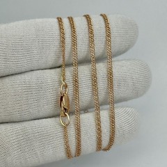 Vintage Original Rose Gold Chain 14K 585 19.69 in 3,35 gr. Factory Tag Ukraine