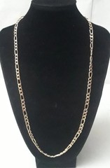 Vintage Lot of 2 Gold-Tone Stackable Flat Chain Necklace 16 – 24 inch