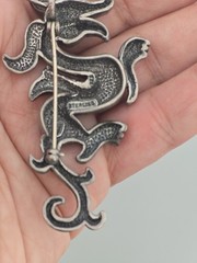 Signed Metropolitan Museum of Art MMA Sterling Silver 925 Dragon Pendant Brooch