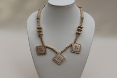 Handcarved rare find Buffalo Bone Necklace Bone jewelry necklace Boho Rustic