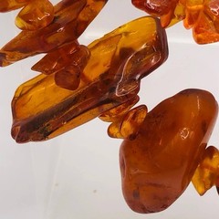 Vintage Authentic Genuine Nugget Amber Beads Necklace 33 in 83 g