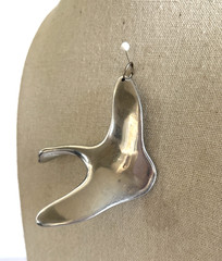Vintage Hoselton Studios Aluminum Canadian goose pendant necklace