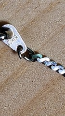 Vintage Silver Tone Flat Serpentine Link Chain Necklace Stamped Korea