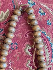 Antique Red Stone Silver-tone Yemeni Warrior Necklace Brass Finish History Art