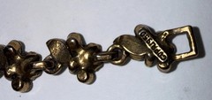 Hollycraft 1950’s Bracelet Multicolor Rhinestones Signed 7.5” Costume Jewelry