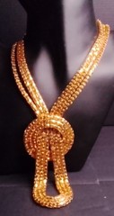 C1946 Brand Egyptian Style Cleopatra Inspired Gold Tone Choker 14-17 Inches