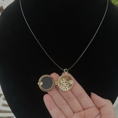 Vintage Style Dog & Cat Cameo Locket Necklace Handmade