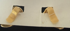 UK Caress Clip Hypoallergenic Gold Tone Earrings on Original Card