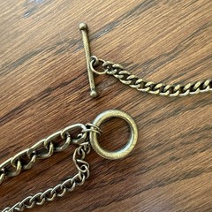 Vintage, Antique Brass-Tone Multi-Chain Necklace, 34”(L)