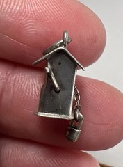 Vintage Sterling Silver 925 Wishing Well Charm Pendant