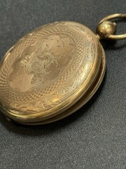 RARE Victorian Post Mortem Mourning Hair Pocket Watch Victorian