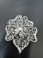 Vintage Mitsukoshi Brooch/Pendant Cultured Pearl Orig Velvet Box Japan