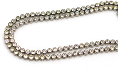 Antique Edwardian 935 Silver Paste Tennis Chain Necklace 15.5” 10.65g