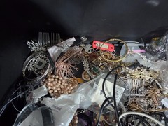 Storage unit find- tote full of jewelry sterling silver