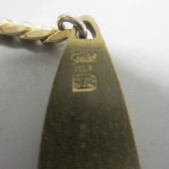 Vintage ID Bracelet Spiedel Marilyn Gold Tone Rhinestone Accent