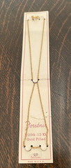 Vintage 13″Forstner 12kt. Gold Filled Woman’s/Child’s chain & pendant w/initials
