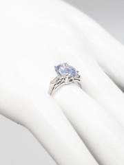 Antique 1920s $8000 2.30ct NO HEAT Certified Blue Sapphire Diamond Platinum Ring