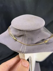 Pretty VINTAGE GOLD TONE SLIDE CHAIN ADJUSTABLE LENGTH Necklace