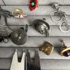 Vintage Earring Lot Signed Giovani Whiting & Davis More 15 pairs Cameo Pearl