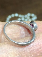 21. T&Co Town and Country Sterling 925 14K Stackable Gemstone Rings 6-6.25s, 5pc