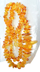 ✅54cm = 26gr RUSSIAN SOVIET BALTIC AMBER BEAD NECKLACE 琥珀 BRACELET STONE PENDANT