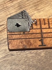 Vintage Sterling Silver 925 Wells Charm Royal Flush Playing Cards Spades Charm