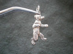 Pip from Pip Squeak & Wilfred 1920s Cartoon Vtg Sterling Silver Bracelet Charm