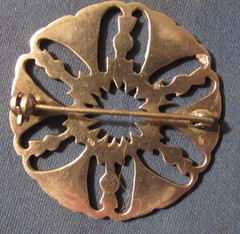 VINTAGE STERLING SILVER THISTLE BROOCH PIN 1 1/2 INCHES