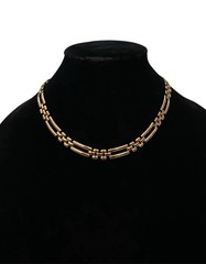 Monet Vintage Goldtone Links Choker Necklace