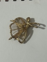 Natacha Brooks Ballerina Brooch – signed – Rare Variation – Anna Pavlova