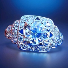 Original EARTH MINED DIAMOND Deco Engagement Ring Vintage PLATINUM Solitaire S 6