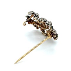 Lady’s Victorian-Era Garland Brooch- ~3.00ct (64) Old Mine & Native Cut Diamonds