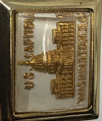 U.S. Capitol Cufflinks & Tie Bar Set Washington D.C. Gold Relief – Vintage