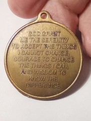 NEVER ALONE AGAIN NEW DAY LOGO PENDANT GREAT FOR ANY VINTAGE COLLECTION!