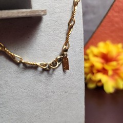 Vintage Monet Necklace Chain Gold Tone 26”Long Twist Link Jewelry